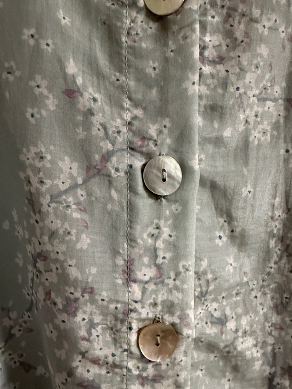 Cheri Blossom Sage Crop Pajama Set size large (hard to find) - Picture 7 of 16